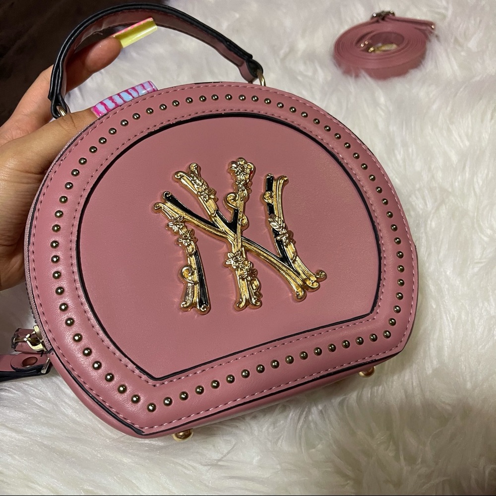 NY Gold logo boutique bag